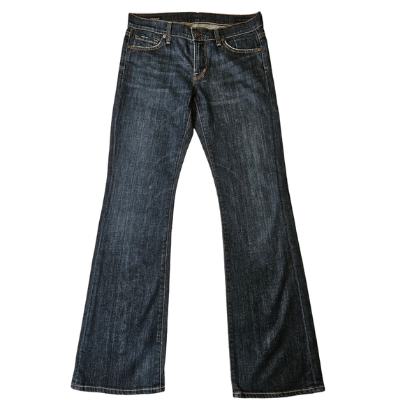 Citizens Of Humanity Dita Bootcut Jeans, Dark/Distressed, Size 27 - Picture 1 of 16